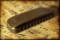 Old harmonica Royalty Free Stock Photo