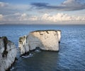 Old Harry Point on the Dorset Jurassic Coast at sunset