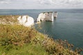 Old Harry Rocks, Chalk stacks, Swanage Dorset England