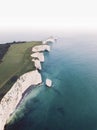 Old Harry Rocks on the Isle of Purbeck in Dorset, southern England Royalty Free Stock Photo