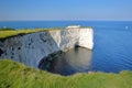 Old Harry Rocks, white cliffs located at Handfast point near Swanage Royalty Free Stock Photo