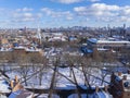 Harvard University in winter, Cambridge, MA, USA