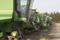 Old harvester boneyard Royalty Free Stock Photo