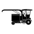 Old harvester icon, simple style Royalty Free Stock Photo