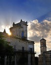 Old havana building at sunset Royalty Free Stock Photo