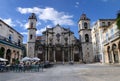 Old havana Cathedral building, october 2008. Royalty Free Stock Photo