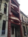 Old Havana - Cuba - colonial building restoration Royalty Free Stock Photo