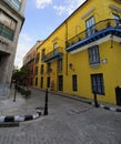 Old Havana street with colonial building, cuba Royalty Free Stock Photo