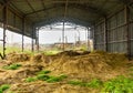 Old hay storage. Abandoned collective farm.