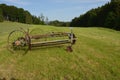 Old hay tedder still in use Royalty Free Stock Photo