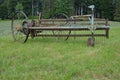 Old hay tedder still in use