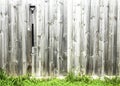 The Old hayfork on wood background, fork of farmers hoeing weeds