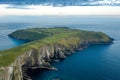 Old Head Kinsale Cork Ireland aerial amazing peninsula coast line cliffs lighthouse