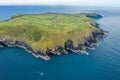 Old Head Kinsale Cork Ireland aerial amazing peninsula coast line cliffs lighthouse