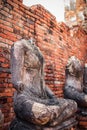 Old headless broken buddha statue at Ayutthaya Thailand