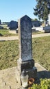 Old headstone at cemetery - Slatina, Croatia - Slavonia