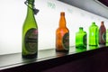 Old Heineken beer bottles