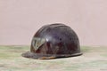 Old helmet of miner