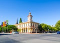 Old heritage clock tower building of Post office at Albury CBD.