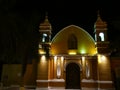 Old hermitage and palms in Barranco district of Lima