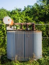 Old High-voltage power transformer Royalty Free Stock Photo