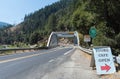 Old Highway 70 bridge over the Feather River Royalty Free Stock Photo