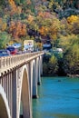 Old Highway 65 Bridge Over Lake Taneycomo at Branson Missouri Royalty Free Stock Photo