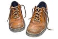 Old hiking boots Royalty Free Stock Photo