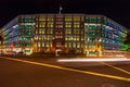 The Old Hill Street Police Station at night, building with colorful windows at clark quay, Singapore Royalty Free Stock Photo