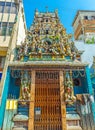 The old Hindu Temple in Pettah of Colombo