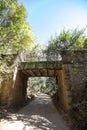 Old historic abandoned railway bridge, brazil Royalty Free Stock Photo