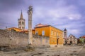 Old historic architecture in Zadar, Croatia. Royalty Free Stock Photo