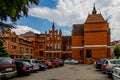 Old historic brick Teutonic building town hall in lebork poland