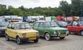 Old veteran youngtimer small car Polski Fiat 126p and Skoda 100