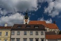 Old historic church and houses in Krems an der Donau in summer Austia Royalty Free Stock Photo