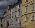 Old historic church and houses in Krems an der Donau in summer Austia Royalty Free Stock Photo