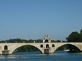 France provence old city Avignon river bridge Royalty Free Stock Photo