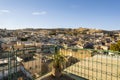 Old historic downtown called medina seen from rooftop terrace in the heart of Fez, Morocco