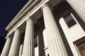 Old Historic Federal Style Architecture Building Round Columns