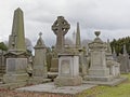 Old historic grave tombs in Glasnevin cemetery, Dublin