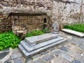 Historic Grave in Church Yard, Plovdiv, Bulgaria Royalty Free Stock Photo