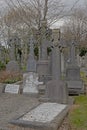 Old historic grave tombs in Glasnevin cemetery, Dublin