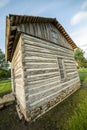 Old historic log cabin Jamesport Missouri Royalty Free Stock Photo