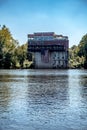 Old historic pump building restored to pump house restaurant