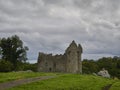 old historic ruin in the landscape of ireland