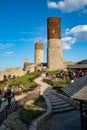 Old historic ruins of the royal castle. A stronghold from middle ages in central Europe. Royalty Free Stock Photo