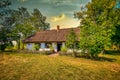 Old, historic rural buildings, Poland