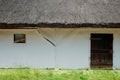 Old historic rural farm house with thatch roof