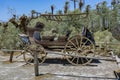 Old historic stage wagons at the ranch