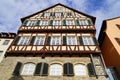 old historic timber-framed houses of beautiful town Schwabisch Hall in Germany Royalty Free Stock Photo
